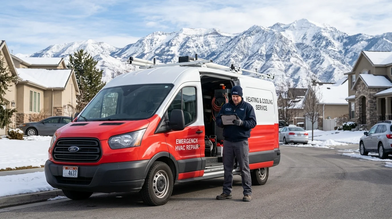 Utah Emergency HVAC Van in Mapleton